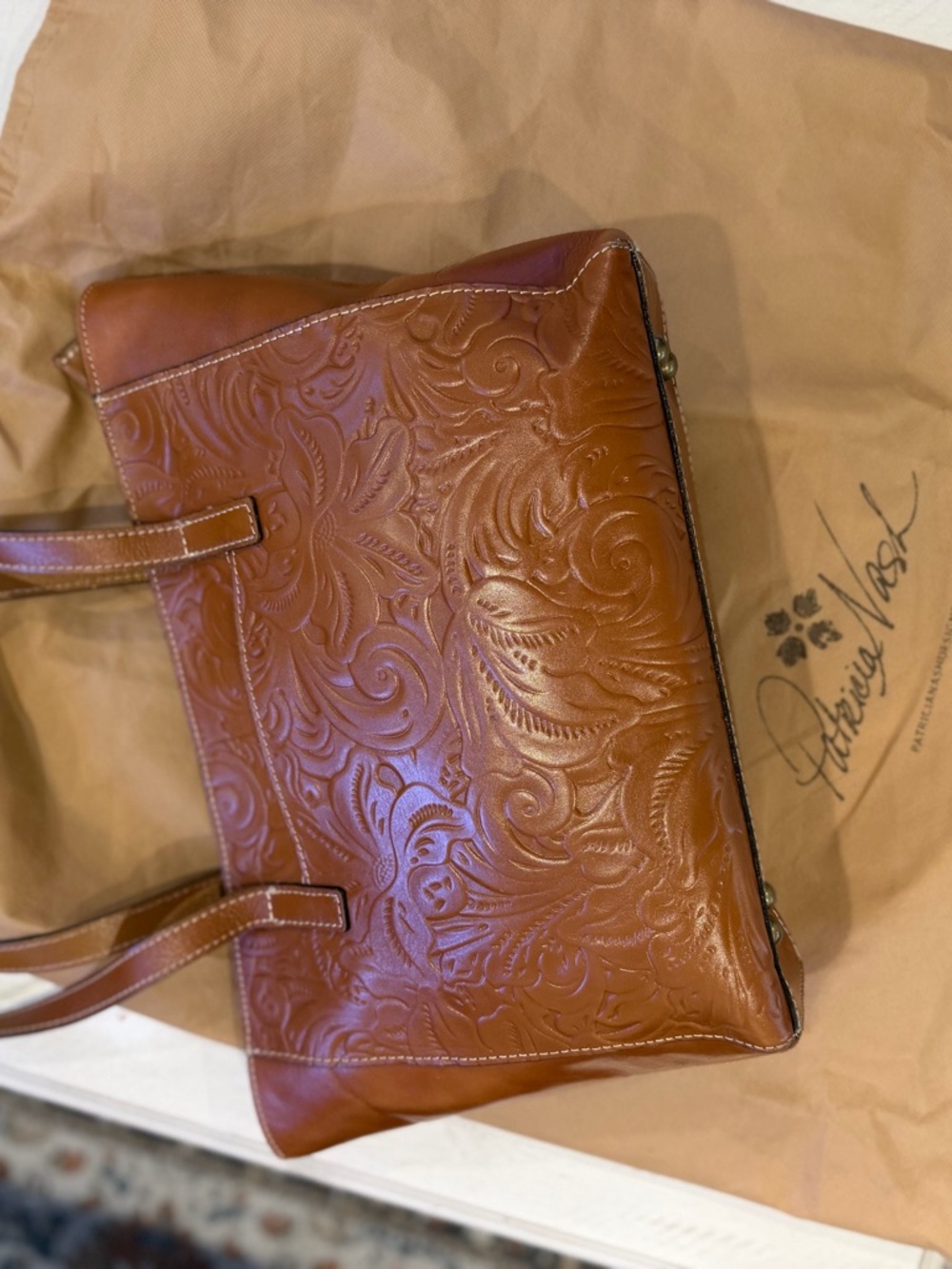 Patricia Nash Leather Bag Purse - Picture 2 of 6